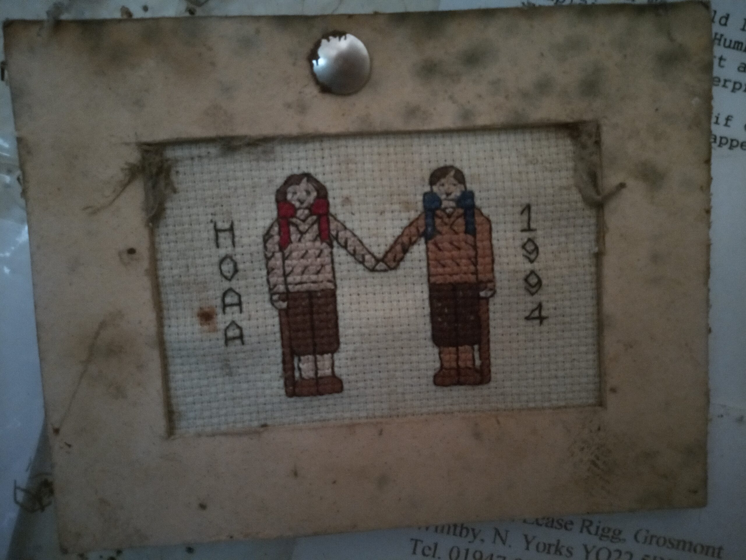 Helping Hands cross-stitch